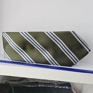 Classic Green and Blue Striped Ties